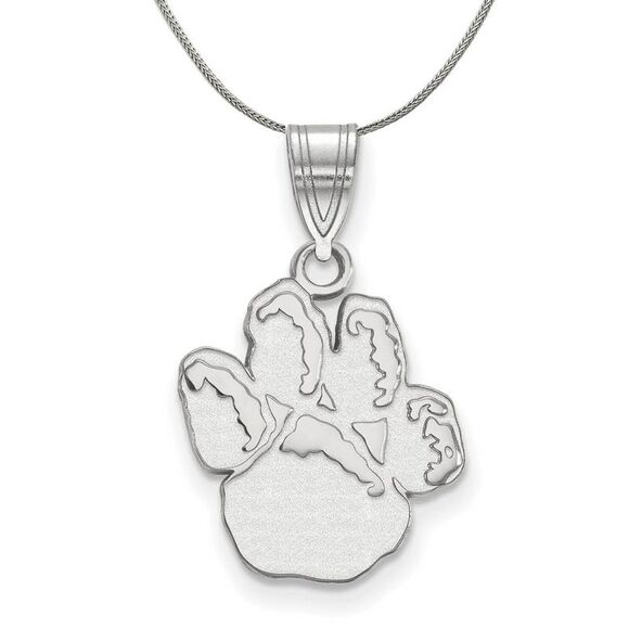 Sterling Silver U. of Pittsburgh Medium Necklace - 24 Inch